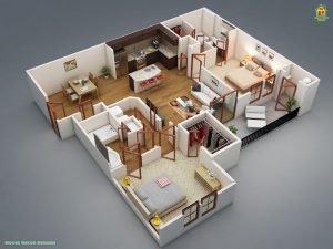 1100 Sqft House Plan Kerala Model