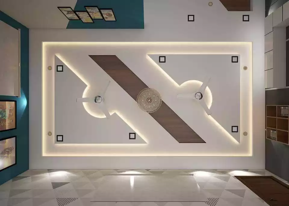 False Ceiling Design With Fan