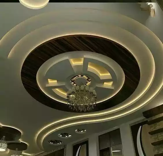 Circular False Ceiling Design With Fan