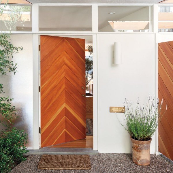 Flush door design for home